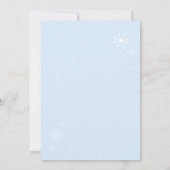 Peter Rabbit Winter Foto baby shower Kaart (Achterkant)