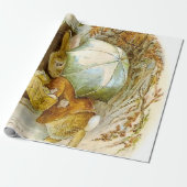 "Peter Rabbit with Winter Umbrella" door Beatrix P Cadeaupapier (Uitgerold)