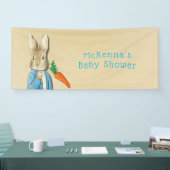 Peter Rabbit Wortelen en Sterren Jongen Baby showe Spandoek (Beurs)