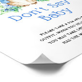 Peter Rabbit Zeg geen baby gebarentaal Poster (Hoek)