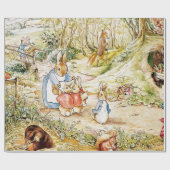 Peter Rabbit's Buurt beroemd gemaakt door Beatrix Cadeaupapier (Vlak)