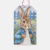 Peter Rabbit's Garden Boy Verjaardag Bash Cadeaulabel (Achterkant)