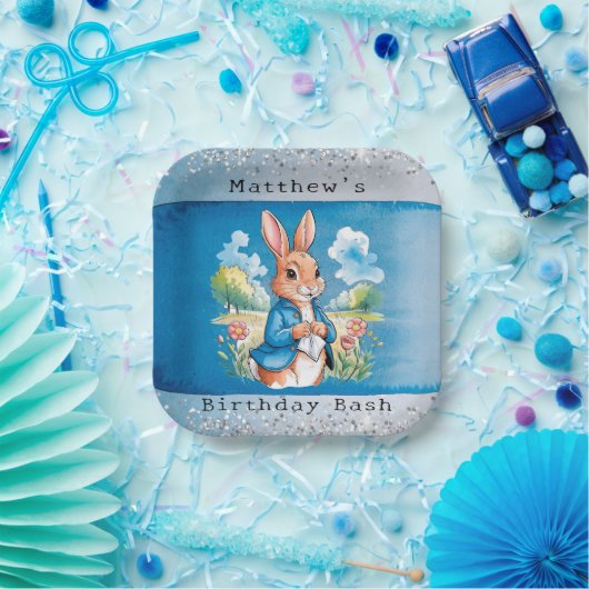 Peter Rabbit's Garden Boy Verjaardag Bash Papieren Bordje (Feest)