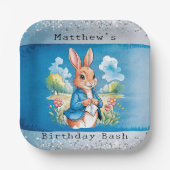 Peter Rabbit's Garden Boy Verjaardag Bash Papieren Bordje (Voorkant)