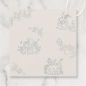 Peter Rabbit's moeder Baby shower Bedankjes Labels (Achterkant)