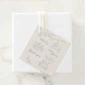 Peter Rabbit's moeder Baby shower Bedankjes Labels (In situ)