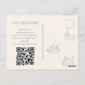 Peter Rabbit's moeder Baby shower Briefkaart (Achterkant)