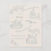 Peter Rabbit's moeder Baby shower Briefkaart (Voorkant)