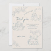 Peter Rabbit's moeder Baby shower Dank u Bedankkaart (Voorkant)