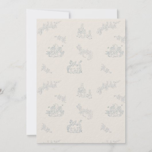 Peter Rabbit's moeder Baby shower Kaart (Achterkant)