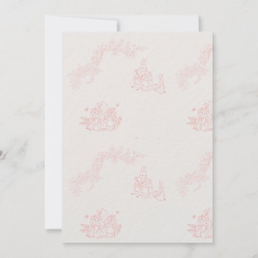 Peter Rabbit's moeder Baby shower Kaart (Achterkant)