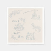 Peter Rabbit's moeder Baby shower Servet (Voorkant)