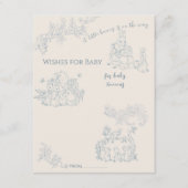 Peter Rabbit's moeder Baby shower Wensen voor Baby Advieskaart (Voorkant)