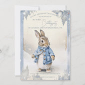 Peter Rabbit's Winter Feestdagen 1e Verjaardag Kaart (Voorkant)