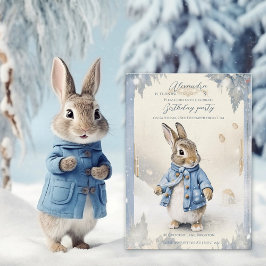 Peter Rabbit's Winter Feestdagen Verjaardag Kaart