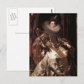 Peter Rubens - Portret van Maria Serra Pallavicino Briefkaart (Voorkant / Achterkant)