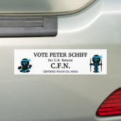 Peter Schiff, Senaat Connecticut Bumpersticker (Op auto)