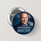 Peter Schiff voor Senaat 2010 Ronde Button 5,7 Cm (Voorkant /achterkant)