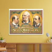 Peter Sells, Adam Forepaugh en Lewis Sells Canvas Afdruk (Insitu (Woonkamer))