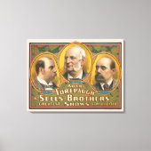 Peter Sells, Adam Forepaugh en Lewis Sells Canvas Afdruk (Voorkant)