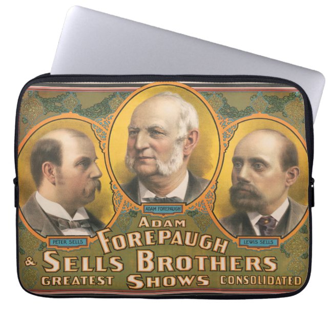Peter Sells, Adam Forepaugh en Lewis Sells Laptop Sleeve (Voorkant)