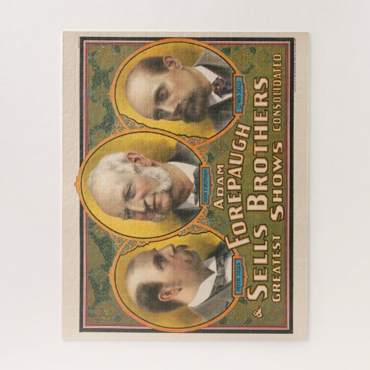 Peter Sells, Adam Forepaugh en Lewis Sells Legpuzzel (Verticaal)