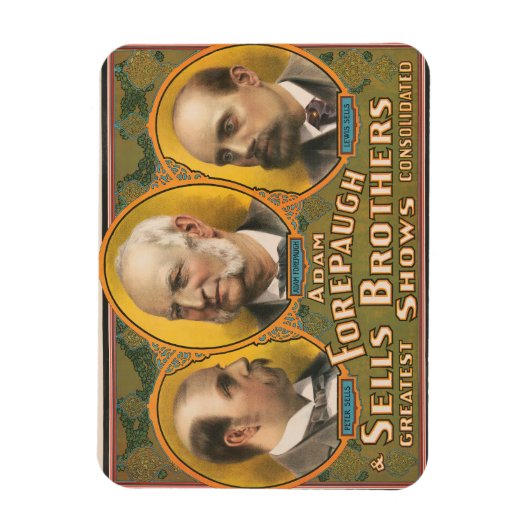 Peter Sells, Adam Forepaugh en Lewis Sells Magneet (Verticaal)