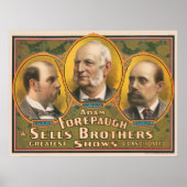 Peter Sells, Adam Forepaugh en Lewis Sells Poster (Voorkant)