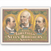 Peter Sells, Adam Forepaugh en Lewis Sells Sticker (Voorkant)