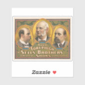 Peter Sells, Adam Forepaugh en Lewis Sells Sticker (Vel)