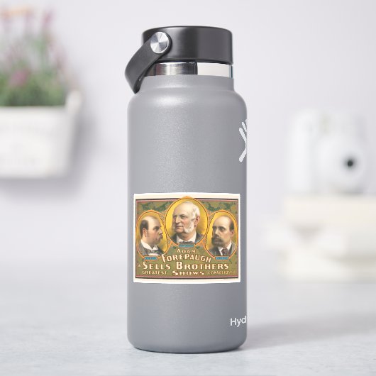 Peter Sells, Adam Forepaugh en Lewis Sells Sticker (HydroFlask)