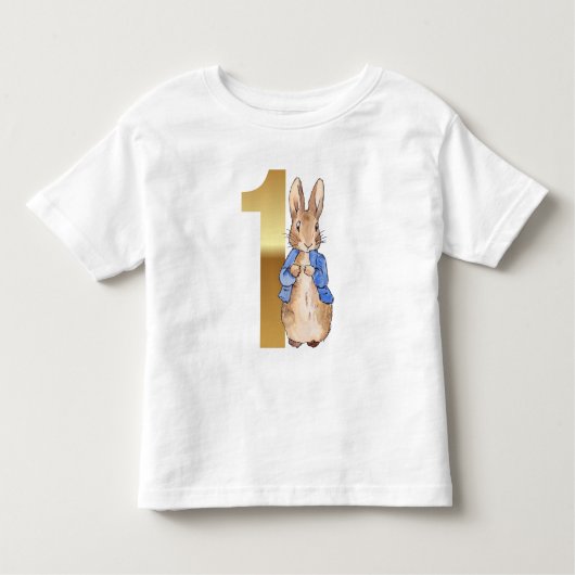 Peter the Rabbit 1st Birthday Kinder Shirts (Voorkant)
