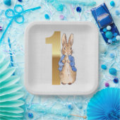 Peter the Rabbit 1st Birthday Papieren Bordje (Feest)