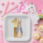 Peter the Rabbit 1st Birthday Papieren Bordje (Feest)