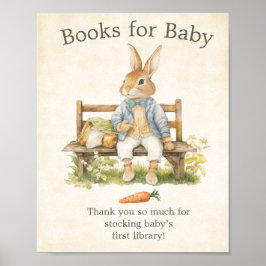 Peter The Rabbit - Baby shower boeken voor Baby Poster