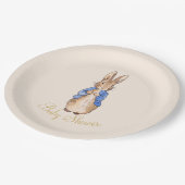 Peter the Rabbit Baby shower Papieren Bordje (Gekanteld)