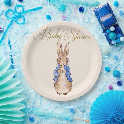 Peter the Rabbit Baby shower Papieren Bordje (Feest)