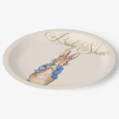 Peter the Rabbit Baby shower Papieren Bordje (Gekanteld)