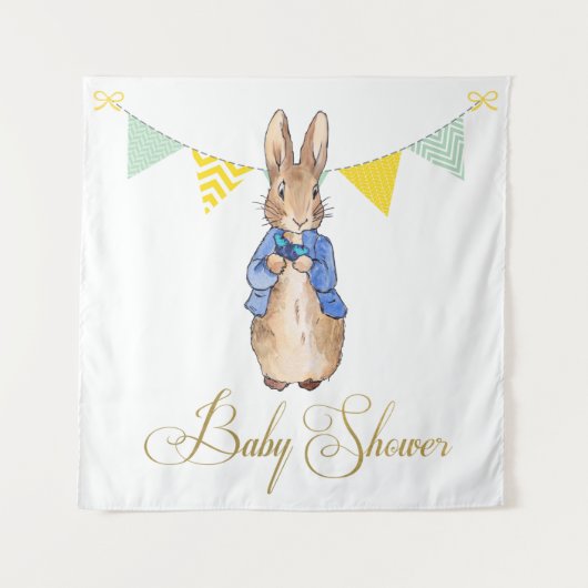 Peter the Rabbit Baby shower Wandkleed (Voorkant)