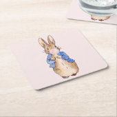 Peter the Rabbit Bblaast a Roze Bubble gom Kartonnen Onderzetters (Schuin)