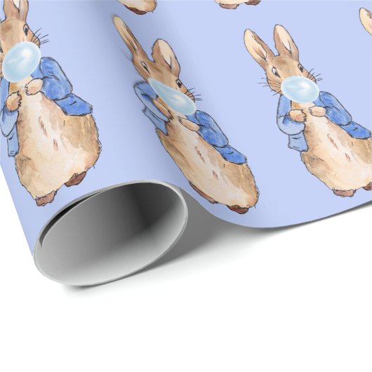 Peter the Rabbit Bblauw Bubble gom Cadeaupapier (Rol Hoek)