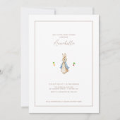 Peter the Rabbit Beartix Bunny Baby shower Kaart (Voorkant)