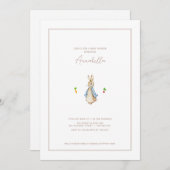 Peter the Rabbit Beartix Bunny Baby shower Kaart (Voorkant / Achterkant)