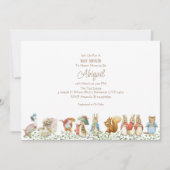 Peter the Rabbit Beatrix Woodland Baby shower Kaart (Voorkant)