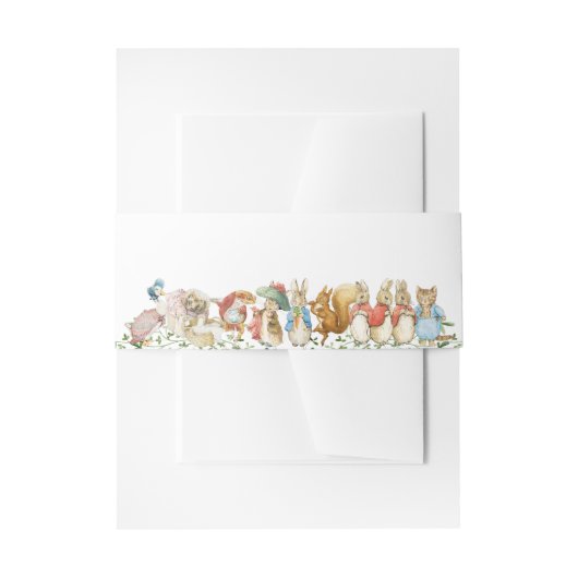 Peter the Rabbit Beatrix Woodland Baby Shower Uitnodigingen Wikkel (Voorkant Voorbeeld)