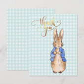 Peter the Rabbit Bedankkaart (Voorkant / Achterkant)