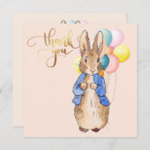 Peter the Rabbit Bedankkaart (Voorkant / Achterkant)