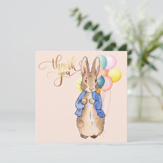 Peter the Rabbit Bedankkaart (Staand voorkant)