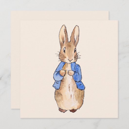 Peter the Rabbit Bedankkaart (Voorkant / Achterkant)