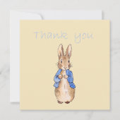 Peter the Rabbit "Bedankt" Text Bedankkaart (Voorkant)
